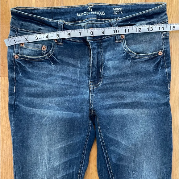 Almost Famous Skinny Stretch Distressed Cuffed Jean - Picture 8 of 8